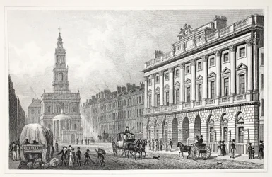 Somerset House, do pub "London and its Environs in the 19th Century". Jones und Co., 1827-1829