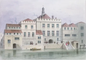 Vista da antiga Fishmongers Hall, 1650