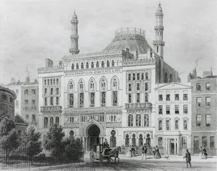 Vista do Panopticon Real de Ciência e Arte, 1825 (litografia)