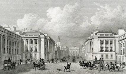 Waterloo Place e parte de Regent Street, pub.1828
