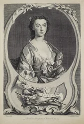 Sra. Cibber, gravada por J. Marchand (fl.1749), 1749