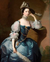 Retrato de Margaret, Lady Oxenden, c.1755 (óleo sobre tela)