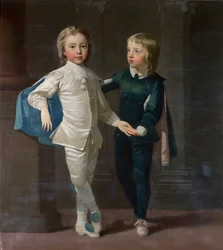 Sir Edward Hulse, 3º Baronete e seu irmão, Samuel Hulse, c.1758