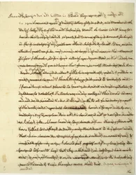 Carta de autógrafos assinada como Ministro dos EUA na França, ao Dr. John Page