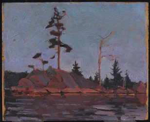 Algonquin Park, 1916 (óleo em compósito de pasta de madeira)