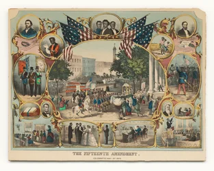 A Décima Quinta Emenda. Celebrado em 19 de maio de 1870.