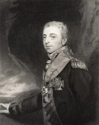 Alan Hyde Gardner, 2º Barão Gardner, gravado por H. Cook, da National Portrait Gallery, volume IV, publicado em c.1835