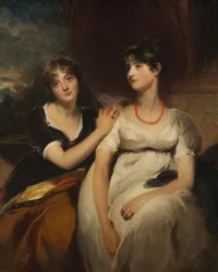 Retrato de Charlotte e Sarah Carteret-Hardy, 1801