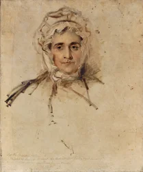 Retrato de Lucy Lawrence, a mãe do artista, um esboço