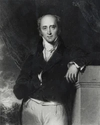 Retrato do Honorável Charles Grey, Earl Grey (1764-1845) gravado por J. Cochran