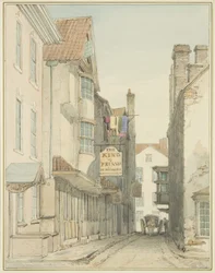 Alderskey Lane (aguarela sobre papel)