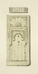Metade da Grande Porta para o "Lamb Inn", West Street (aguarela sobre papel)