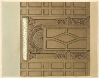 Porta Interior da Grande Sala da Casa da Moeda, agora Hospital São Pedro (aguarela sobre papel)