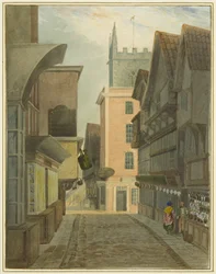 Mary-le-Port Street (aguarela sobre papel)