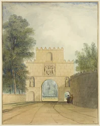 Lado norte do Portal do Vale de Arno, mostrando cifras, 1826