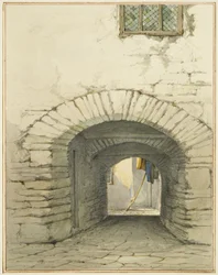 Passagem Archway off Marsh Street (aguarela sobre papel)