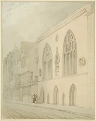 O Guildhall (aguarela sobre papel)