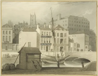 A Ponte de Pedra na Cabeça do Cais (St Giles
