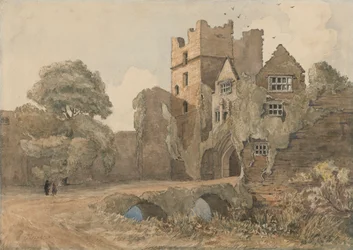 A Fortaleza e Portão, Castelo de Ludlow, Shropshire