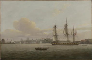 HMS "Pomone" ao largo de Greenwich