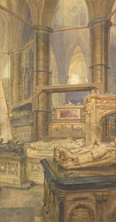 As Tumbas de Henrique III e da Rainha Eleanor, Abadia de Westminster, 1904
