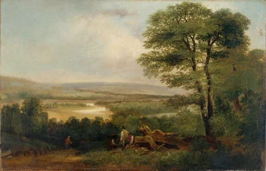 Paisagem: vista em Northumberland