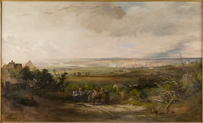 Newcastle a partir de Gateshead Fell, c.1816