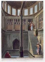 Vista do nilômetro, Cairo, Egito, 1802