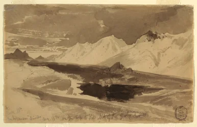 Desenho, The Arkansas Divide, agosto de 1874