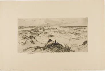 Olhando sobre as dunas de areia - Easthampton