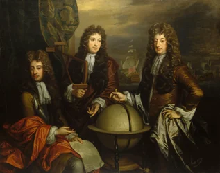 John Benbow (1653-1702), Sir Ralph Delavalle (cerca de 1645-1707) e Thomas Phillips (cerca de 1635-1693)