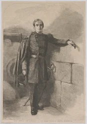 Major Anderson, antigo comandante de Fort Sumter, porto de Charleston