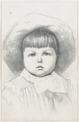 Retrato de uma criança Cyril Nast, depois de 1879., depois de 1879.