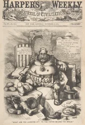Do que você está rindo Para o vencedor pertence aos espólios da Semana de Harper..., 25 de novembro de 1871.