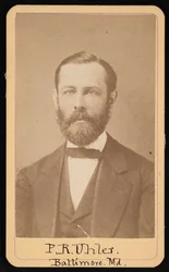 Retrato de Philip Reese Uhler 1835-1913, cerca de 1860.