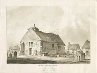 Igreja de Bednall: desenho em sépia, nd [ 1838]
