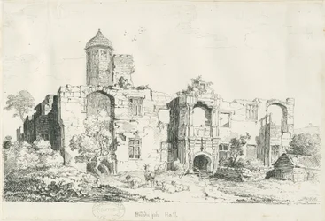 Biddulph Hall (antigo): desenho a bico de pena