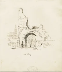 Dudley Castle - The Keep: esboço a lápis, sd [19º séc.] (Desenho)