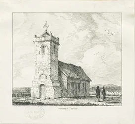 Igreja de Dunston: desenho a caneta