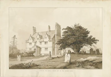 Forton Hall: desenho de lavagem, nd [ 1838] (desenho)