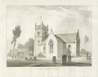 Igreja Haughton: desenho em sépia