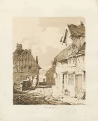 Penkridge Town: desenho sépia