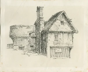 Standon Hall: desenho a caneta e tinta, sd [ Meados do séc. XIX] (desenho)