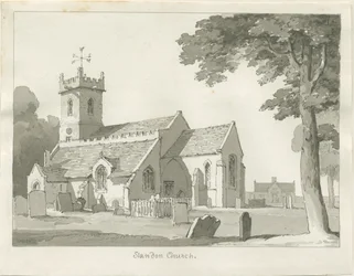 Standon Hall: desenho a caneta e tinta, sd [ Meados do séc. XIX] (desenho)