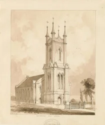 West Bromwich Church [Nova]: desenho em sépia