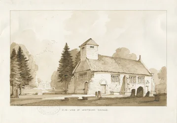 Whitmore Church: desenho em sépia