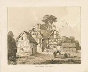 Whittington Hall: desenho a caneta e lavagem