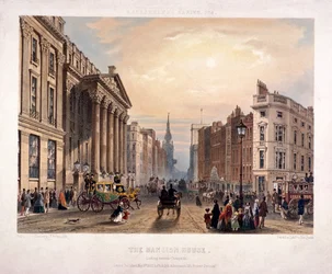 Mansion House e Cheapside, Londres, 1851