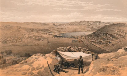 As baterias da cidade ou fortificações interiores de Sebastopol, 1856