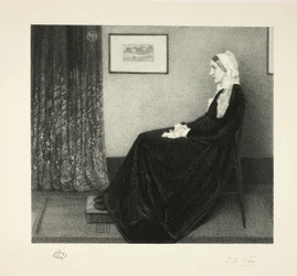Arranjo em cinzento e preto: Retrato da Mãe do Artista, depois de Whistler